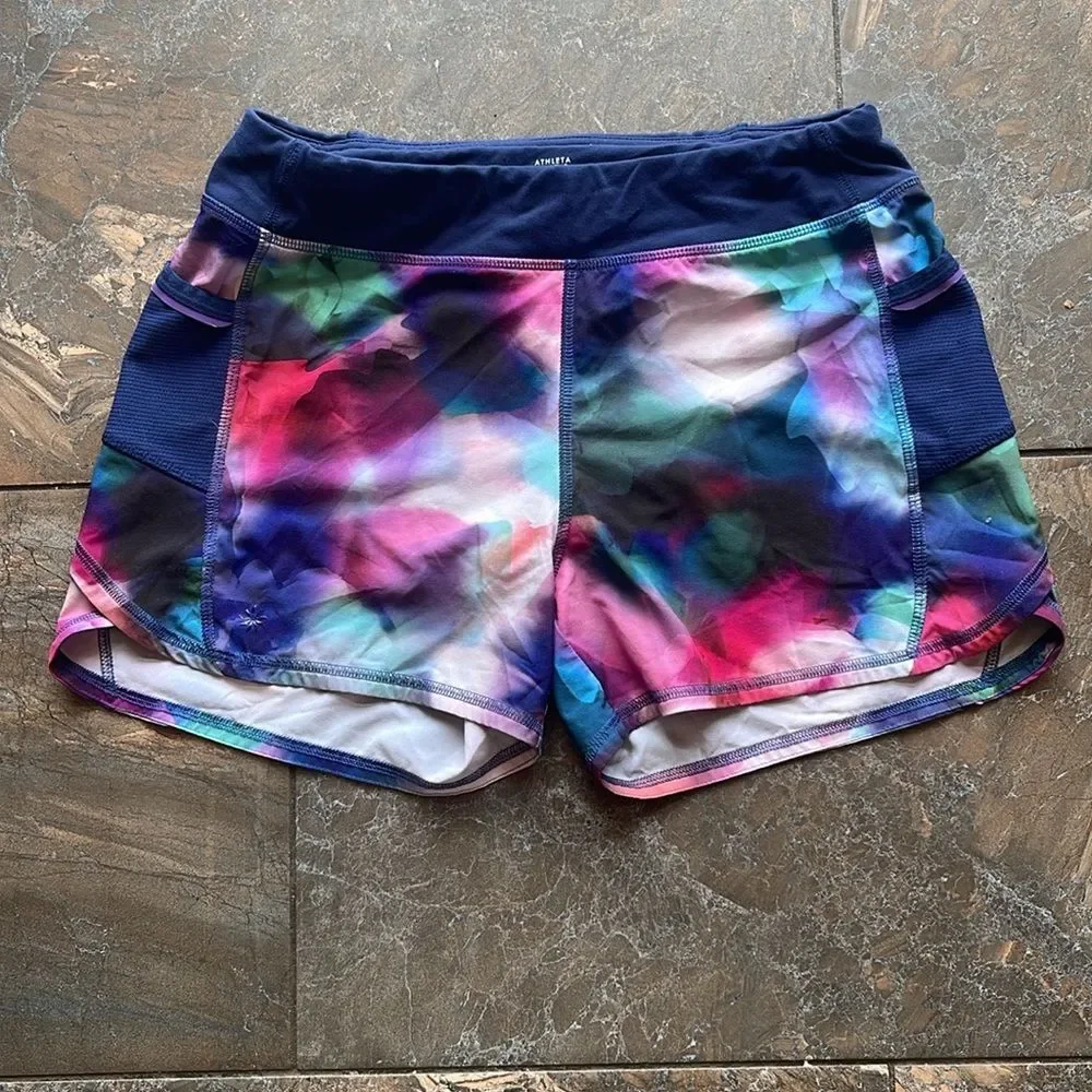 ATHLETA Girl Shorts Sz XXL 16 RECORD BREAKER Pockets 2.0 Athletic Running NICE!